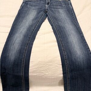 Grace Dark Blue Straight Leg Women's Jeans